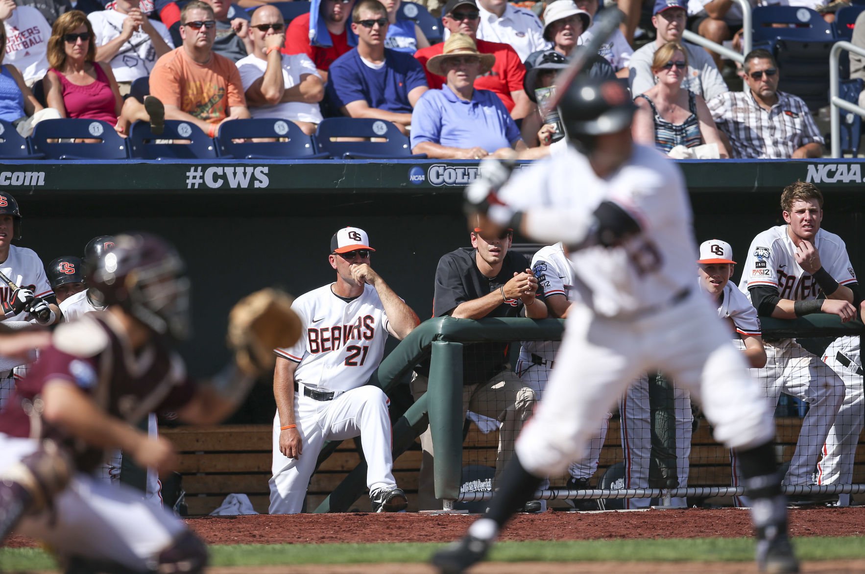 NCAA Baseball 2013: Mississippi State vs Oregon State June 15